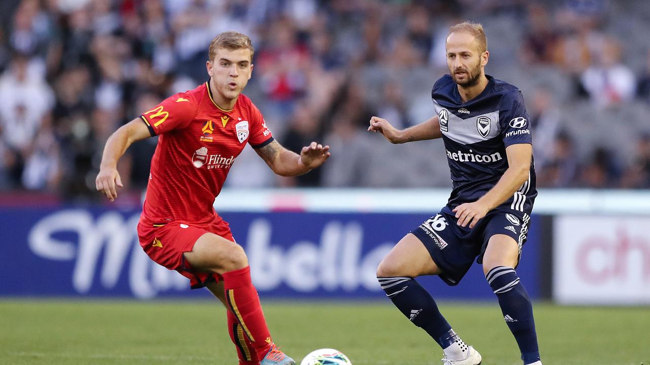 Riley McGree (L) has left Adelaide United after another stellar A-League campaign.