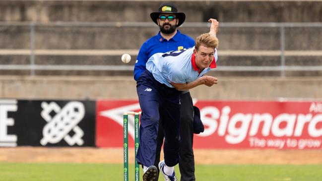 Charlie Anderson got the early breakthrough. Picture: Cricket Australia