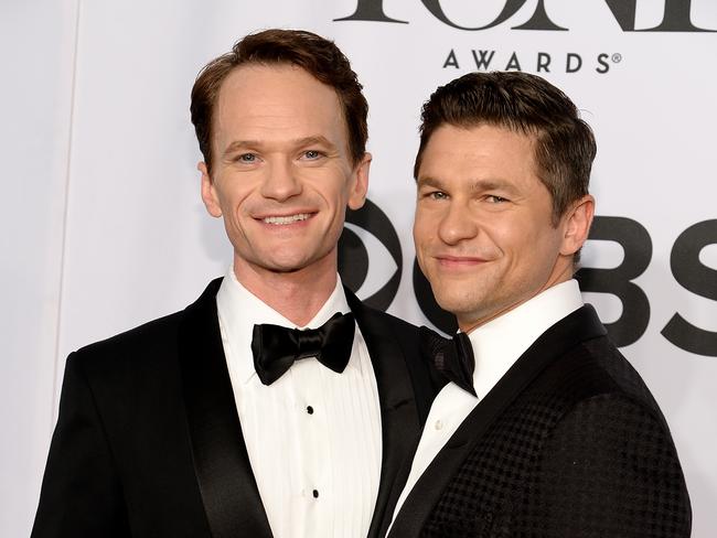 Neil Patrick Harris and David Burtka arrive in style.