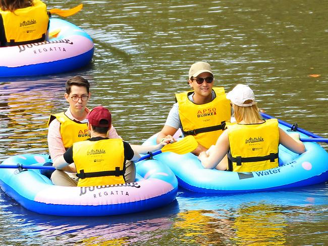 Yarra River Hundreds Of Melburnians Float Down The Yarra River For The