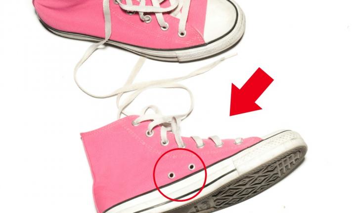 How to lace cheap converse with 5 holes