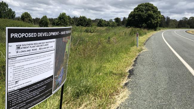 The proposed plant, which is still subject to an infrastructure deal with Redland City Council, is on a flood plain, above, and below the same site during the 1974 flood. Pictures: Ken Thomas/ Judith Kerr