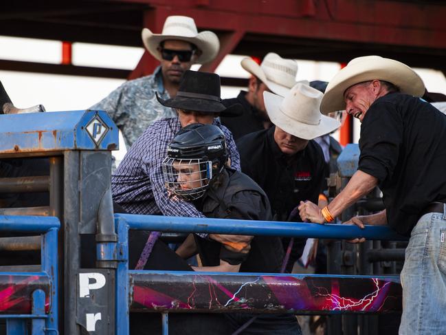 All the action at the sold-out 50th iteration of the Noonamah Tavern and Rodeo. Picture: Pema Tamang Pakhrin