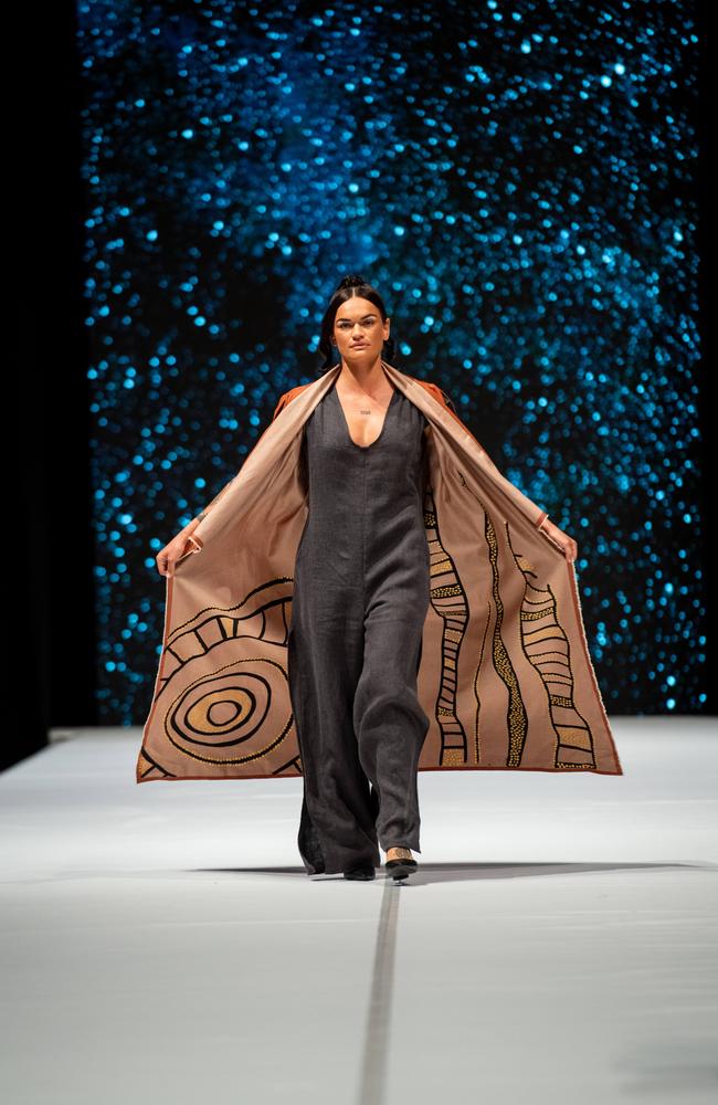 2024 Country to Couture at the Darwin Convention Centre showcases hand-designed First Nations fashion. Picture: Pema Tamang Pakhrin