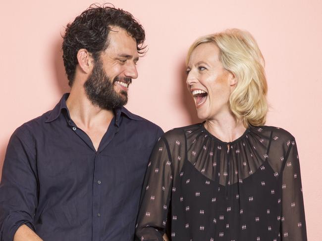 Dusseldorp with husband Ben Winspear performed in Scenes from a Marriage at QT last year. Picture: Lachie Millard