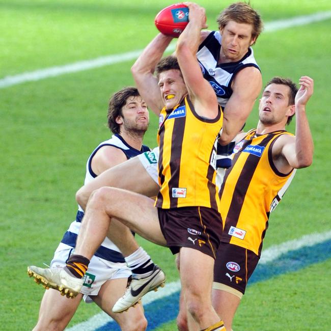 Campbell Brown played a key role in the Hawks’ upset grand final win in 2008. Picture: Supplied