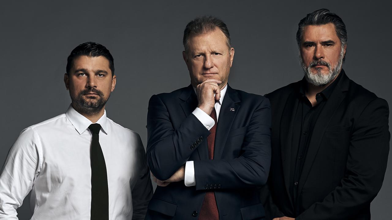 Dr David Craig – Chief – from Channel 10 reality TV show Hunted (centre), with Ben Owen – Deputy, Intelligence (Former Chief Hunter on Hunted UK and former Hunter on Hunted USA) Reece Dewar OAM – Deputy, Operations