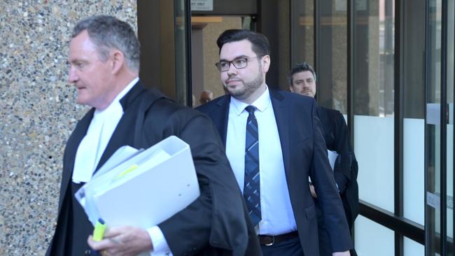 Bruce Lehrmann outside the federal court. Picture: NCA NewsWire / Jeremy Piper