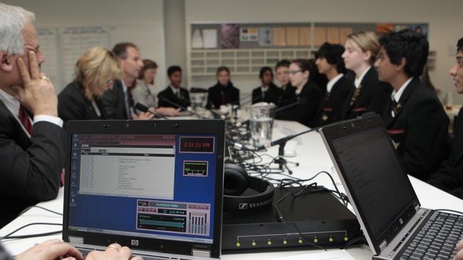 Students and staff at Nossal High School.