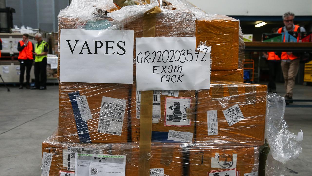 Mr Marlow claims a black market of illegal unregulated vape products has flooded Australia because of the lack of proper regulation of vapes as an adult-only product. Picture: NCA NewsWire / Gaye Gerard