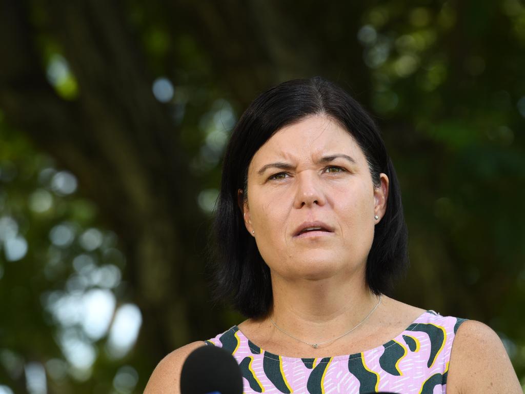 The Northern Territory has reached a “concerning” milestone as Health Minister Natasha Fyles announced it recorded 95 new Covid-19 cases. Photo: Amanda Parkinson