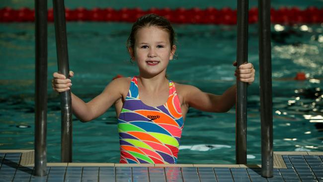 Stephanie Clarence 7, is on her way to the big leagues with her win at the NSW Championship finals. Picture: Justin Sanson