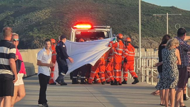 A rescue took place just before 6pm on Friday (December 4) at the Coffs marina. Photo by Frank Redward