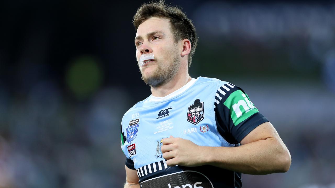Luke Keary of the Blues looks on during game one of the 2020 State of Origin series