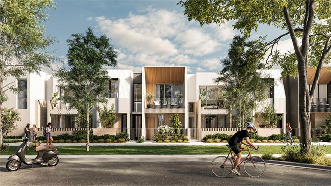 An artist impression of proposed housing in a planned 800-home estate at Aldinga.