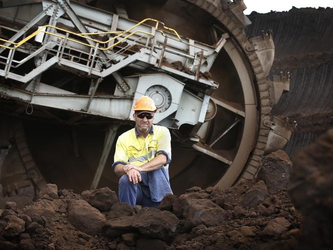 Hazelwood power station coal mine dredge operator Patrick Fleming. Picture: David Caird