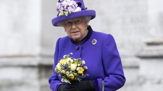 Britain's Queen Elizabeth II leaving Westminster Abbey in central London on November 24, 2016. Picture: AFP