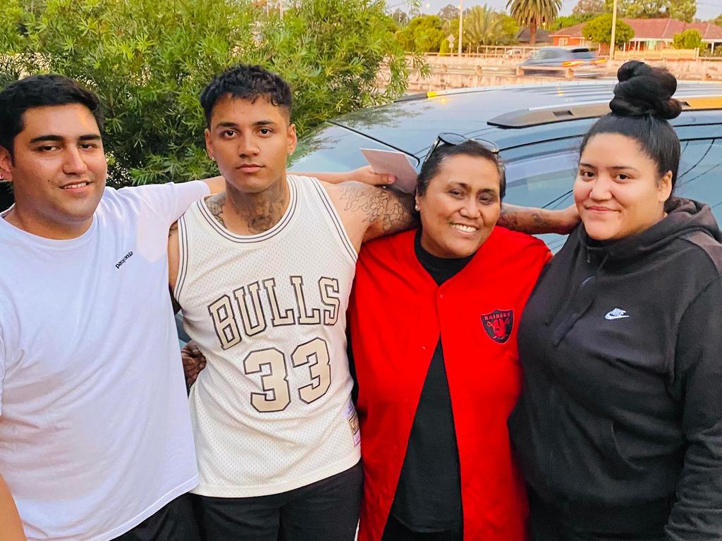 Mr Tuala (second from the left) is being remembered by his heartbroken family. Picture: Facebook