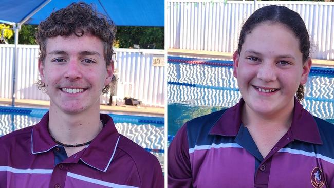 Caribeae swimmers Spencer Brown and Saidee Whitcombe will hit the water at the Australia School Sport National Championships in Sydney.