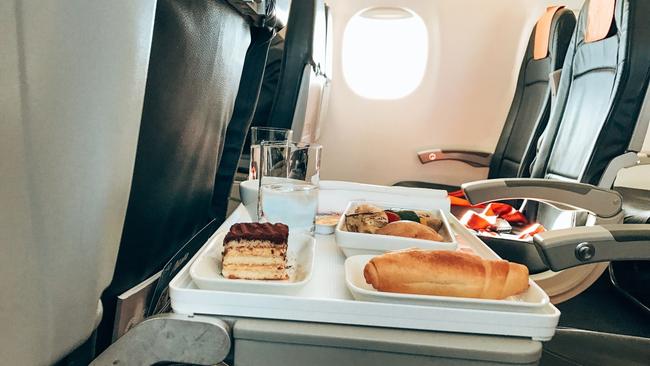 Food waste is a massive downside of the complimentary plane meals.