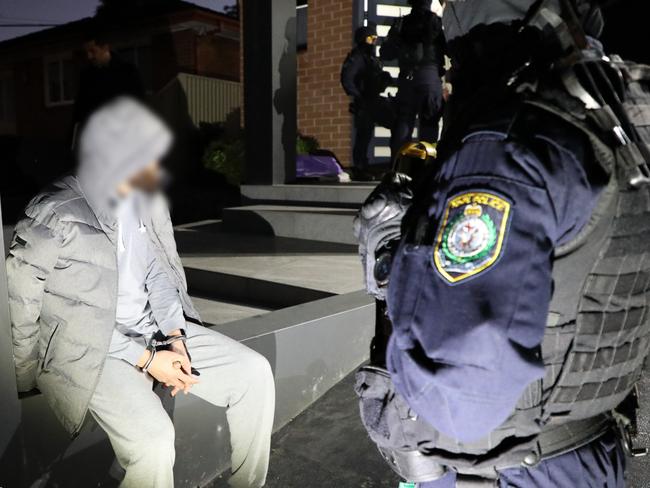 An early morning police raid results in an arrest. Picture: NSW Police