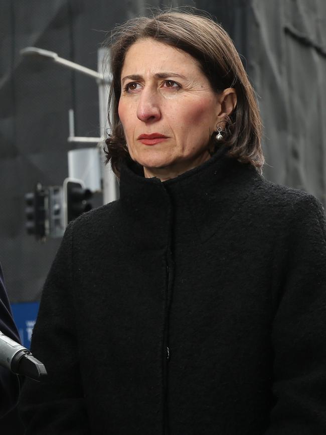 Premier Gladys Berejiklian said individuals, families and businesses would have access to 44,000 hours of mental health support close to home. Picture: Richard Dobson