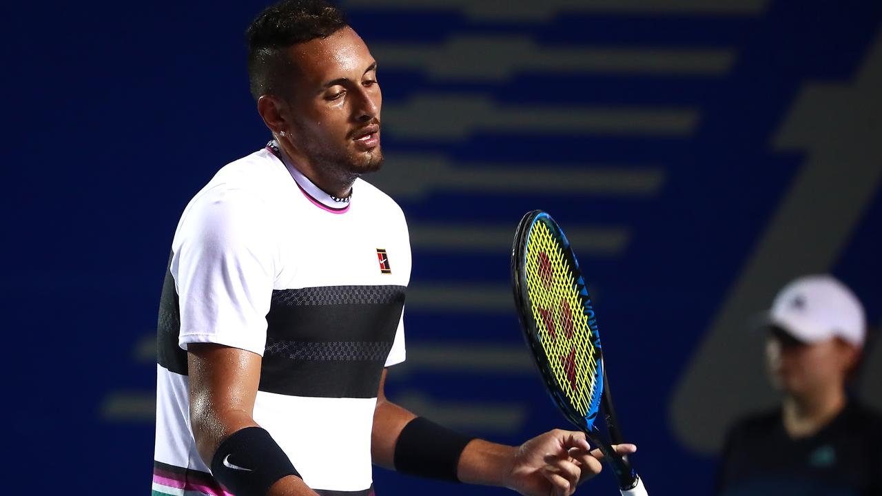 Nick Kyrgios lost his temper.