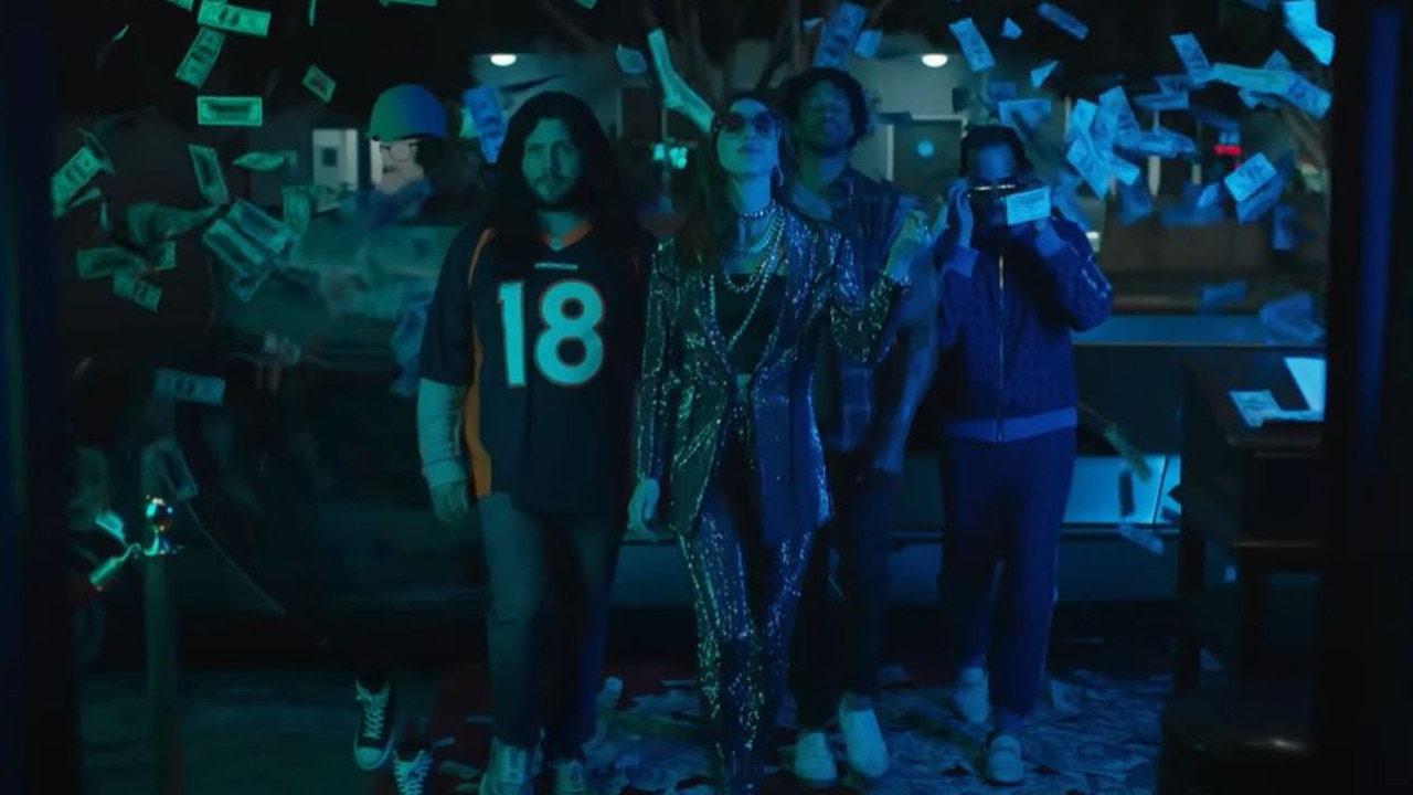 Money, superstars, and wild parties jam-pack this years' Bud Light ad. Picture: Supplied.