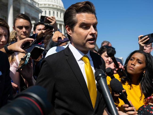 Republican agitator Matt Gaetz. Picture: AFP