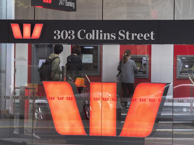 Westpac Bank signage is seen in Melbourne, Sunday, 5 May 2019. Westpac is due to deliver in financial half year results tomorrow, Monday 6 May, 2019. (AAP Image/Ellen Smith) NO ARCHIVING