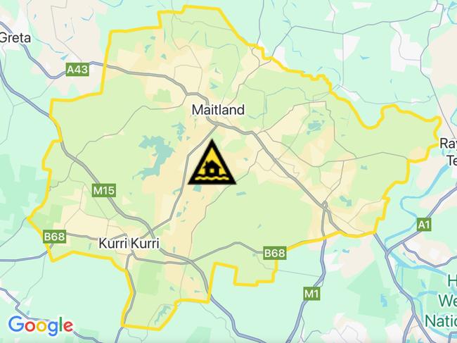 NSW floods: Suburbs at risk. Picture: Hazards Near Me NSW