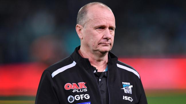 Ken Hinkley said his team’s inconsistency annoyed everyone last year. Picture: David Mariuz (AAP).