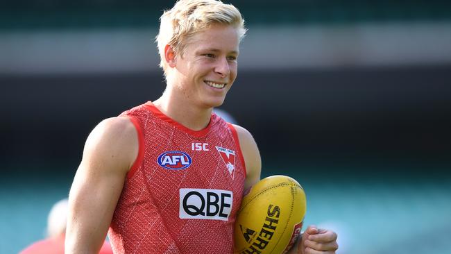 Isaac Heeney of the Sydney Swans.