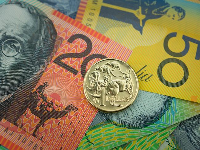 Stock Photo of Australian Money, coin and notes generic