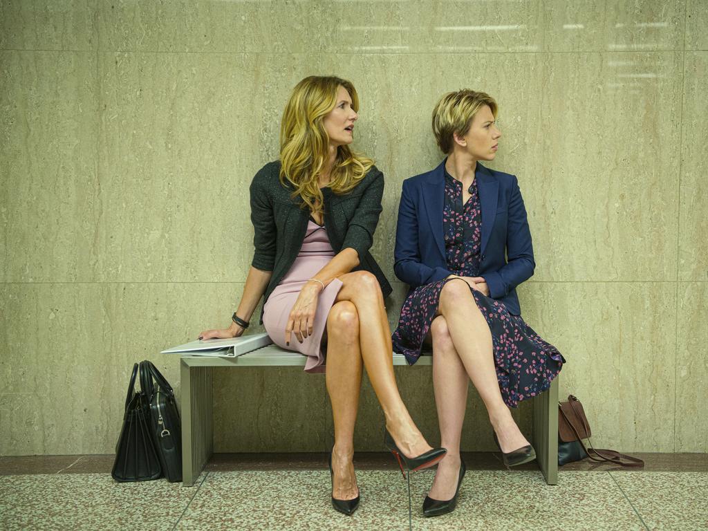 Laura Dern, left, and Scarlett Johansson both received nominations for Marriage Story. Picture: AP