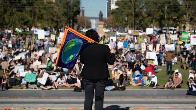 The Adelaide School Strike 4 Climate Protest. Picture: NCA NewsWire / Morgan Sette