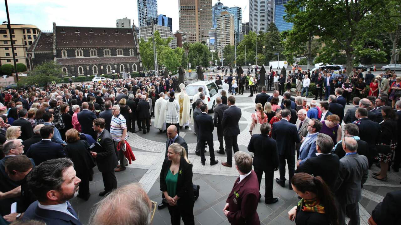 Thousands attend state funeral of Melbourn icon Sisto Malaspina