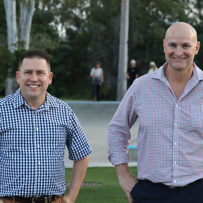 Gladstone Regional Council Mayor and Labor candidate for Flynn, Matt Burnett alongside Queensland Minister Glenn Butcher. Picture: Supplied