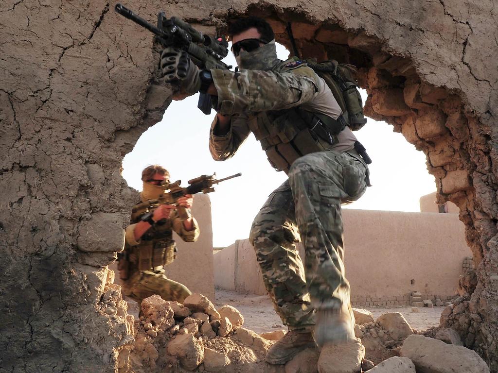 Special Operations Task Group soldiers in action in Uruzgan Province of Afghanistan. Picture: Corporal Chris Moore