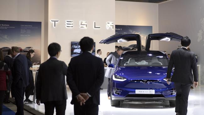 Investment in China helped raise Tesla’s value. (AP Photo/Virginia Mayo)