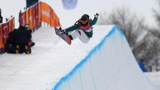 Emily Arthur of Australia will be aiming for a medal in the women’s half-pipe today. Photo: AAP