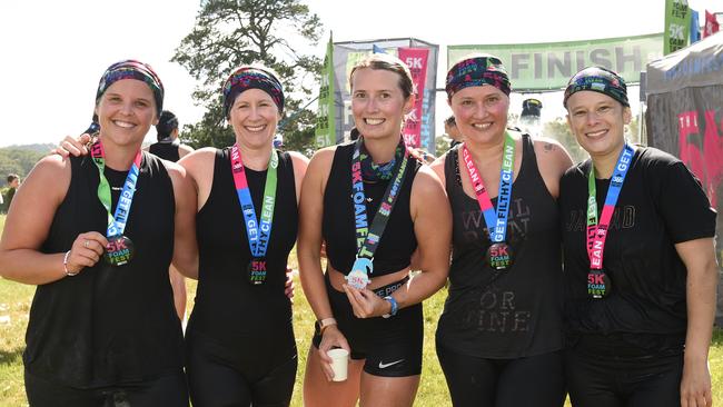 Emily Vining, Maria O'Leary, Emma McGuire, Gisele Hershon and Emily McDonald. Picture: David Smith