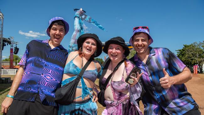 Jadyn Mitchell, Cheyenne Reynolds, Reanna Fratar and Chris Jacoby at the 2024 edition of BASSINTHEGRASS. Picture: Pema Tamang Pakhrin