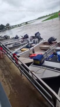 Boats at Euramo Hotel on the Cassowary Coast