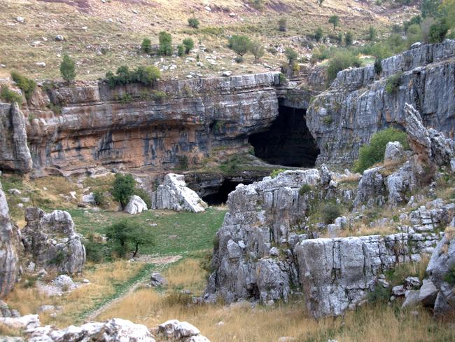 The dark entrance to the waterfall cave. Picture: Serge Melki