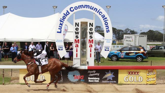 DESIREE GILL: Well and truly the winner at last Tuesday's Melbourne Cup meeting at the Bundaberg Race Club.Photo: Simon Young / NewsMail