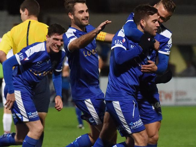 South Melbourne scored a stunning comeback against Dandenong City. Picture: Tony Gough