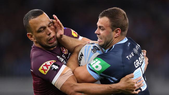 Graham played for the Blues in last seasons series win. Photo by Cameron Spencer/Getty Images.