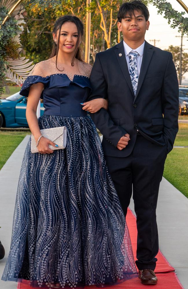 Rafael Decano and Lindsay Pangilinan at Mackay State High School, Mackay Turf Club Saturday 14 October 2023 Picture: Michaela Harlow