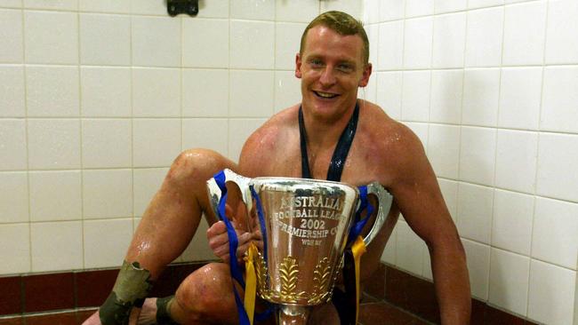 Michael Voss led the Lions to a threepeat. Picture: David Kapernick